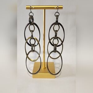 Multi-Tone Metal Earrings